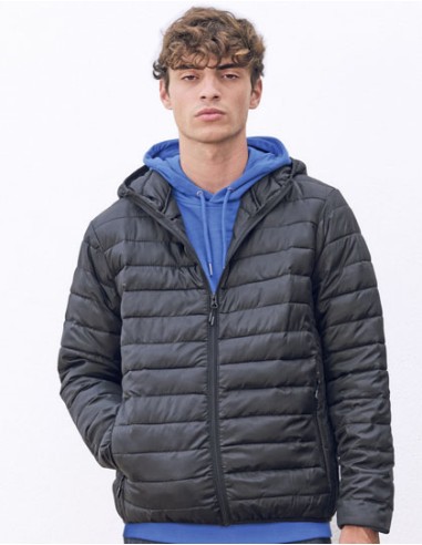 SOL-04444-Mens Stream Lightweight Hooded Padded Jacket